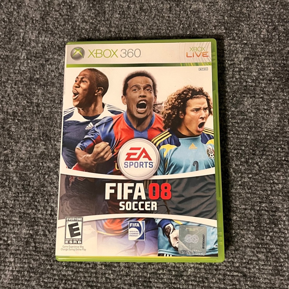 FIFA 08 Soccer EA Sports Xbox 360 Game Ronaldinho Ochoa Altidore CIB